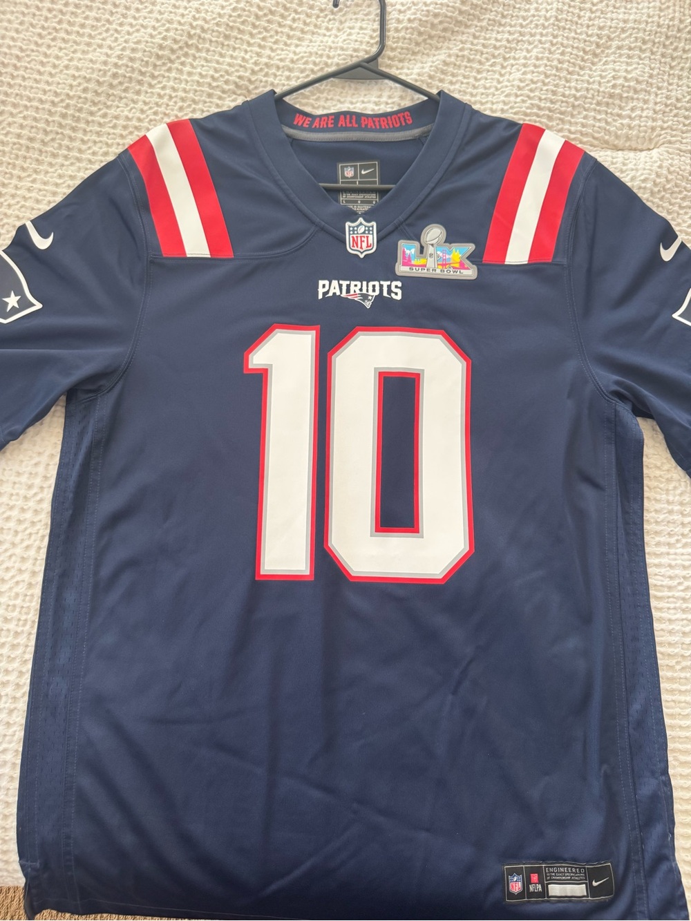 Drake Maye New England Patriots Super Bowl 60 Jersey